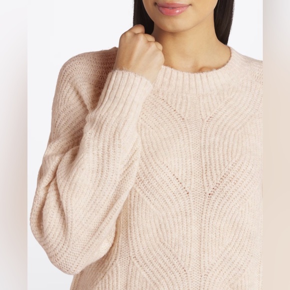 Emma Novelty Stitch Chunky Crewneck Sweater - Picture 3 of 5